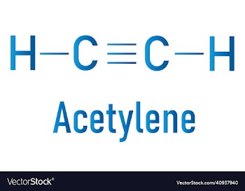 acetylene or ethyne molecule skeletal formula