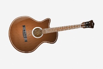 Acoustic guitar clipart illustration. Free | Free Photo - rawpixel