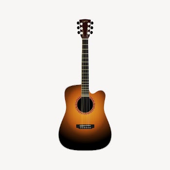 Acoustic guitar clipart, musical instrument | Free Photo - rawpixel