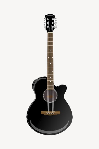 Acoustic guitar clipart, musical instrument | Free Vector - rawpixel
