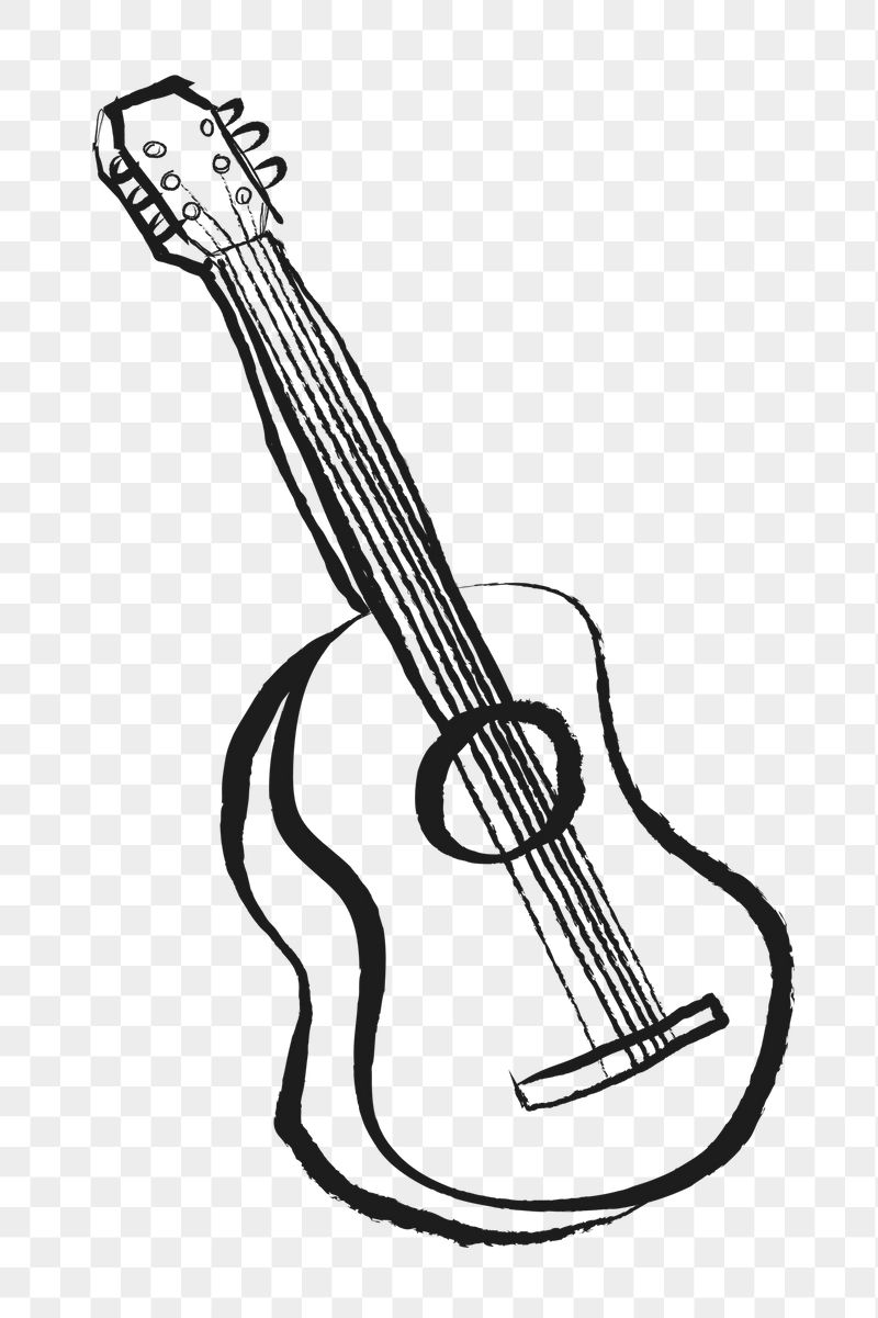 Acoustic guitar png sticker, musical | Free PNG Illustration - rawpixel