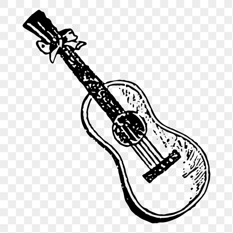 Acoustic guitar png sticker, vintage | Free PNG - rawpixel