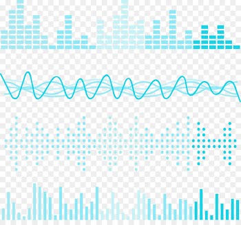 Acoustic wave Sound Light Euclidean vector - Light blue sonic chart 