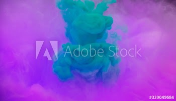 Acryllic color dissolving in water