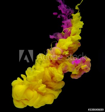 Acryllic color dissolving in water