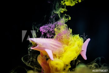 Acryllic color dissolving in water