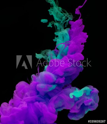 Acryllic color dissolving in water