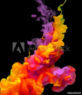 Acryllic color dissolving in water