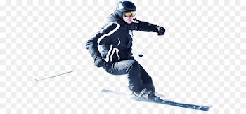 Action camera Skiing 1080p 4K resolution - People skiing in winter outdoors 
