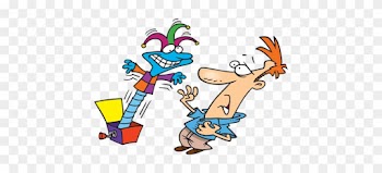 Action Words 04 - Frighten Clipart