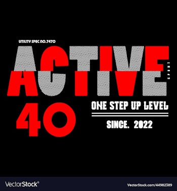 active typography design t - shirt print