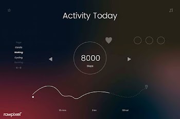 Activity tracker design | Free stock vector - 594709