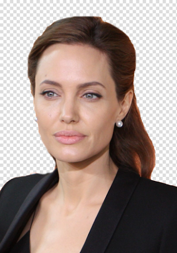 Actress Angelina Jolie Transparent