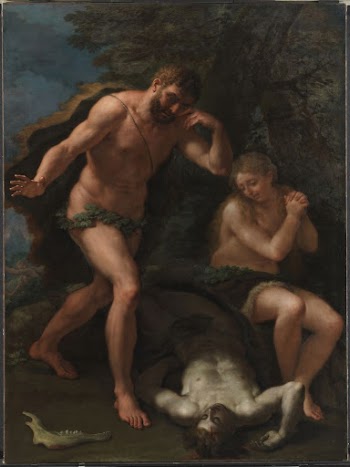Adam and Eve mourning over Abel's | Free Photo - rawpixel