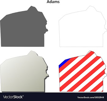 Adams Map Icon Set vector image