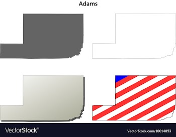 Adams Map Icon Set vector image