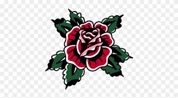 Adapting His Iconic Tattoo-infused Art From The Streets - Skull And Roses Png