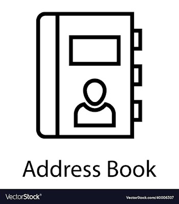 address book line icon directory notebook