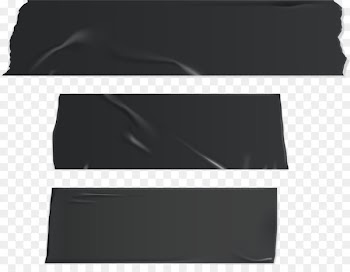 Adhesive tape - Vector hand-painted black adhesive tape 