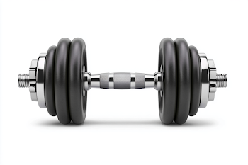 Adjustable Dumbbell on White Background