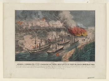 Admiral Farragut's fleet engaging the rebel | Free Photo - rawpixel