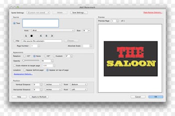 Adobe Acrobat PDF Watermark Font - others 