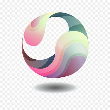 Adobe Illustrator Ball Rendering Abstraction Icon - Taiji Ball 