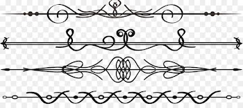 Adobe Illustrator Calligraphy Illustration - Cute vector border 