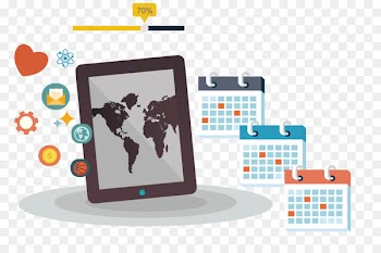 Adobe Illustrator Flat design Illustration - Vector tablet relationship and life 