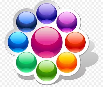 Adobe Illustrator Logo Sphere Icon - Abstract colored ball pattern 