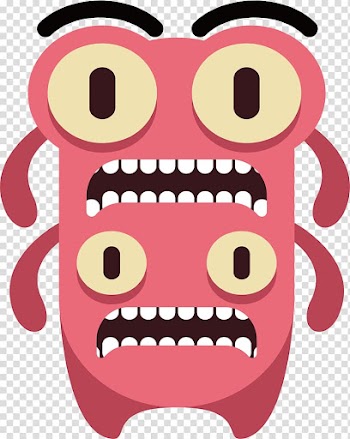 Adobe Illustrator , Pink two headed monster transparent background PNG clipart