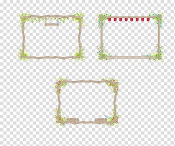 Adobe Illustrator , Square frame combination transparent background PNG clipart