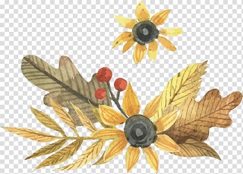 Adobe Illustrator, Watercolor autumn leaves transparent background PNG clipart