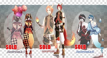Adoptable Halloween Auction CLOSED, anime character illustration transparent background PNG clipart