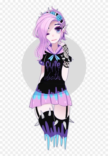 Adopted Fleur, A Pixie Who Loves To Prank People, But - Pastel Goth Anime Girl