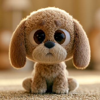 Adorable 3D Render of a Cute Puppy