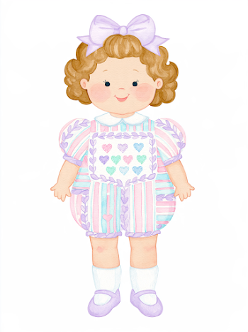 Adorable Baby Girl in Valentine's Day Outfit