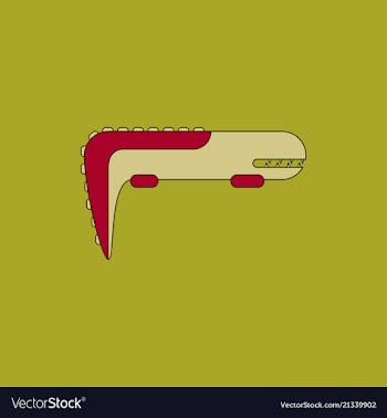 Adorable crocodile cartoon vector image