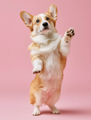 Adorable Pembroke Welsh Corgi Begging