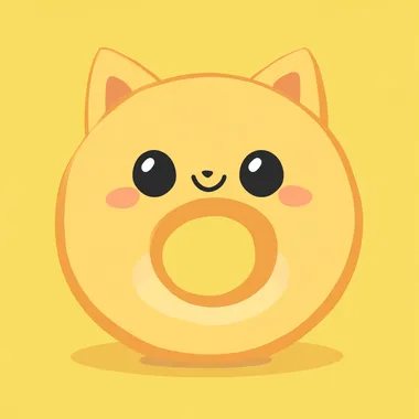 Adorable Round Animal Character O Adorable Round Animal Character O