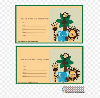 Adorable Safari Baby Shower Invitations - Invitaciones Para Imprimir De Baby Shower Safari
