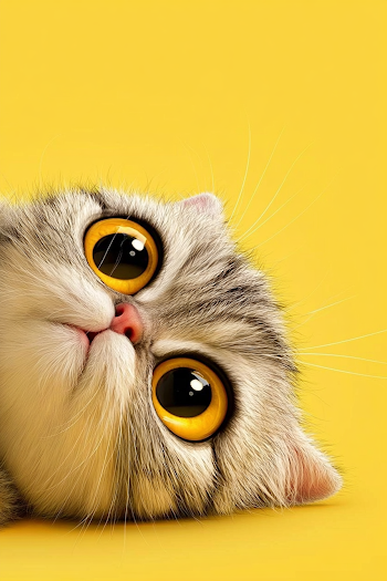Adorable Silver Tabby Kitten Portrait