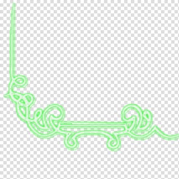 Adornos, green line transparent background PNG clipart