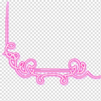 Adornos, pink frame border transparent background PNG clipart