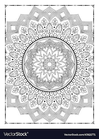 adults mandala coloring page for kdp