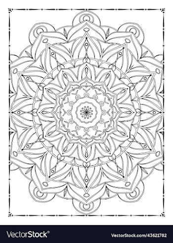 adults mandala coloring page for kdp