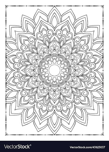 adults mandala coloring page for kdp