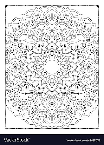 adults mandala coloring page for kdp