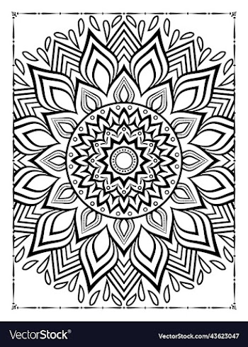 adults mandala coloring page for kdp