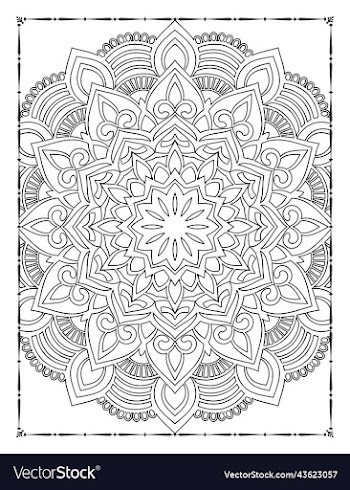 adults mandala coloring page for kdp